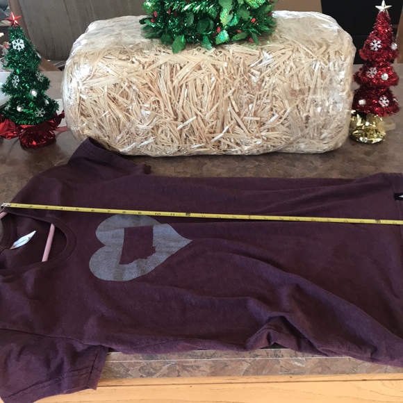 Aspinwall women’s short sleeve shirt with my ❤️ is in MT logo USA made - Picture 13 of 16